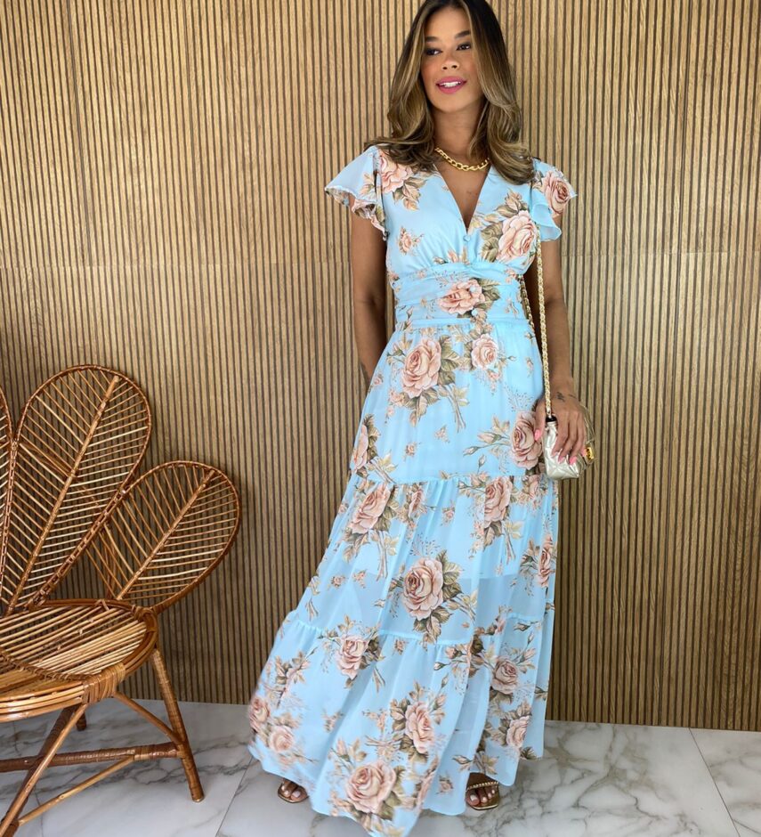 fernandaramosstore com br vestido longo manga curta sem bojo crepe estampa flores azul 1