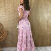 fernandaramosstore com br vestido longo manga curta sem bojo crepe floral fundo rosa bebe 1