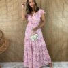 fernandaramosstore com br vestido longo manga curta sem bojo crepe floral fundo rosa bebe 2