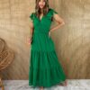 fernandaramosstore com br vestido longo manga curta sem bojo verde botoes falso