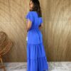 fernandaramosstore com br vestido longo manga curta sem bojo viscolinho azul