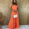 fernandaramosstore com br vestido longo sem bojo alca com babadinho floral laranja 1