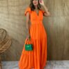 fernandaramosstore com br vestido longo sem bojo com botoes babadinho nas mangas laranja 3