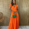 fernandaramosstore com br vestido longo sem bojo com botoes babadinho nas mangas laranja 4