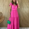 fernandaramosstore com br vestido longo sem bojo com botoes babadinho nas mangas pink 2