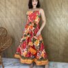 fernandaramosstore com br vestido longo sem bojo estampado floral com amarracao