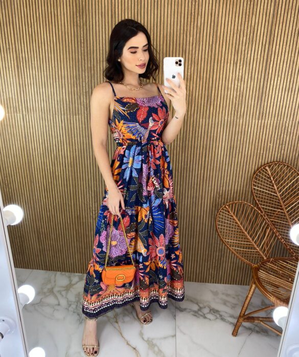 fernandaramosstore com br vestido longo sem bojo estampado flores com amarracao 6