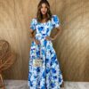 fernandaramosstore com br vestido longo sem bojo floral azul bic manga bufante 3