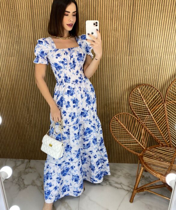 fernandaramosstore com br vestido longo sem bojo floral azul fundo off white com lastex 2