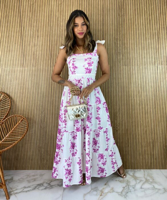 fernandaramosstore com br vestido longo sem bojo floral fucsia branco amarracao na alca 3