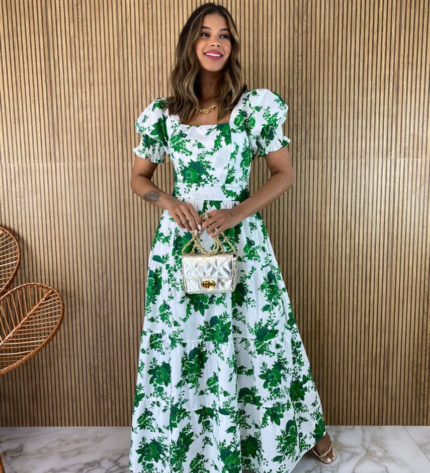 fernandaramosstore com br vestido longo sem bojo floral verde bandeira manga bufante 2