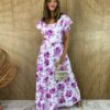 fernandaramosstore com br vestido longo sem bojo off white floral fucsia manga bufante 1