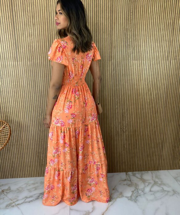 fernandaramosstore com br vestido longo sem bojo viscolinho estampado laranja 1