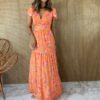 fernandaramosstore com br vestido longo sem bojo viscolinho estampado laranja 3