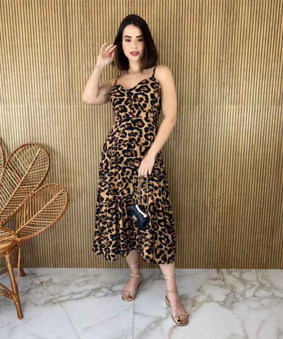 fernandaramosstore com br vestido midi com bojo alca regulavel com botoes animal print 3