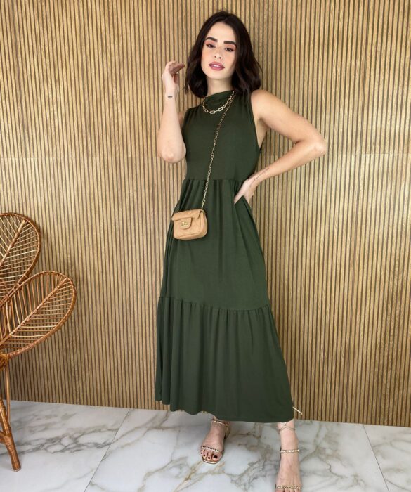 fernandaramosstore com br vestido midi de malha gola verde militar 2