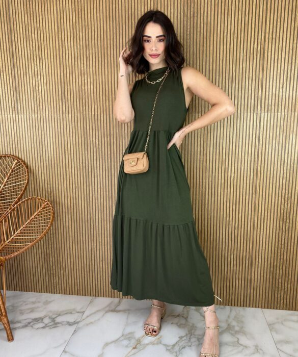 fernandaramosstore com br vestido midi de malha gola verde militar 3