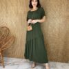 fernandaramosstore com br vestido midi de malha manga curta gola redonda verde militar