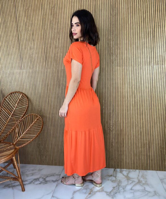 fernandaramosstore com br vestido midi de malha sem bojo manga curta laranja 1