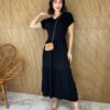 fernandaramosstore com br vestido midi de malha sem bojo manga curta preto