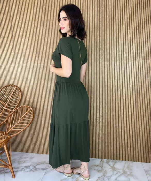 fernandaramosstore com br vestido midi de malha sem bojo manga curta verde militar 3