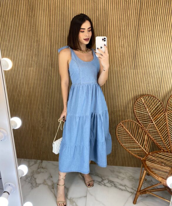 fernandaramosstore com br vestido midi jeans sem bojo amarracao nas alcas lastex atras 1