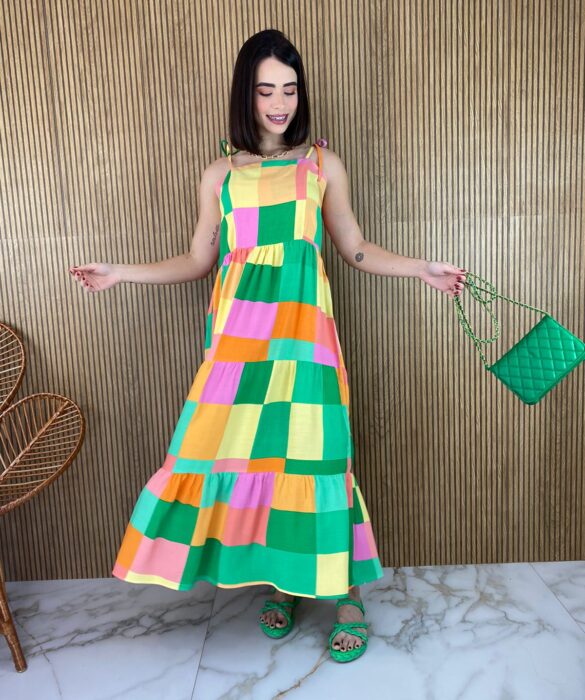 fernandaramosstore com br vestido midi sem bojo amarracao nas alcas estampado verde