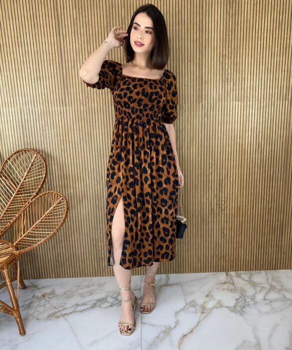 fernandaramosstore com br vestido midi sem bojo com lastex e abertura animal print