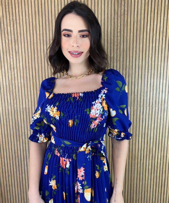 fernandaramosstore com br vestido midi sem bojo com lastex e amarracao estampa azul 4