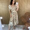 fernandaramosstore com br vestido midi sem bojo com lastex e amarracao estampa bege