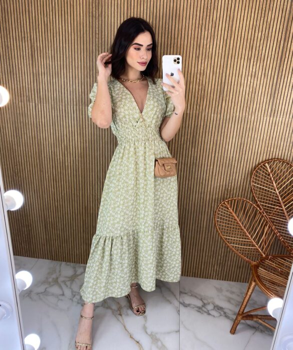 fernandaramosstore com br vestido midi sem bojo estampado verde lastex na cintura 1