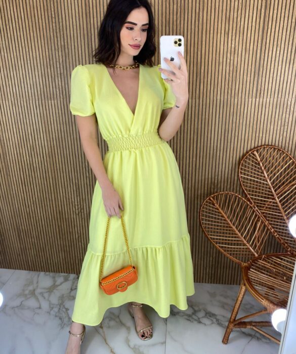 fernandaramosstore com br vestido midi sem bojo estampado verde lima lastex na cintura 6