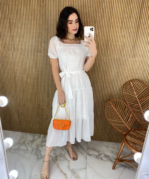 fernandaramosstore com br vestido midi sem bojo manga curta com amarracao solta branco