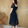 fernandaramosstore com br vestido midi sem bojo manga curta com amarracao solta preto 4