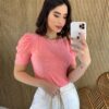 fernandaramosstore com br blusa feminina manga curta laise rosa 2