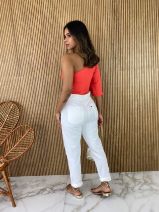 Body Feminino com Bojo Mula Manca Coral - Fernanda Ramos Store