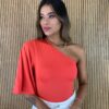 Body Feminino com Bojo Mula Manca Coral - Fernanda Ramos Store