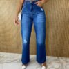 Calça Jeans Feminina Wide Leg Pantalona Cintura Alta - Fernanda Ramos Store