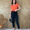 fernandaramosstore com br calca skinny feminina com amarracao preta