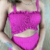 fernandaramosstore com br conjunto feminino calca pantacourt e cropped lastex fucsia 2