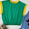 Cropped Feminino sem Bojo Verde e Amarelo - Fernanda Ramos Store