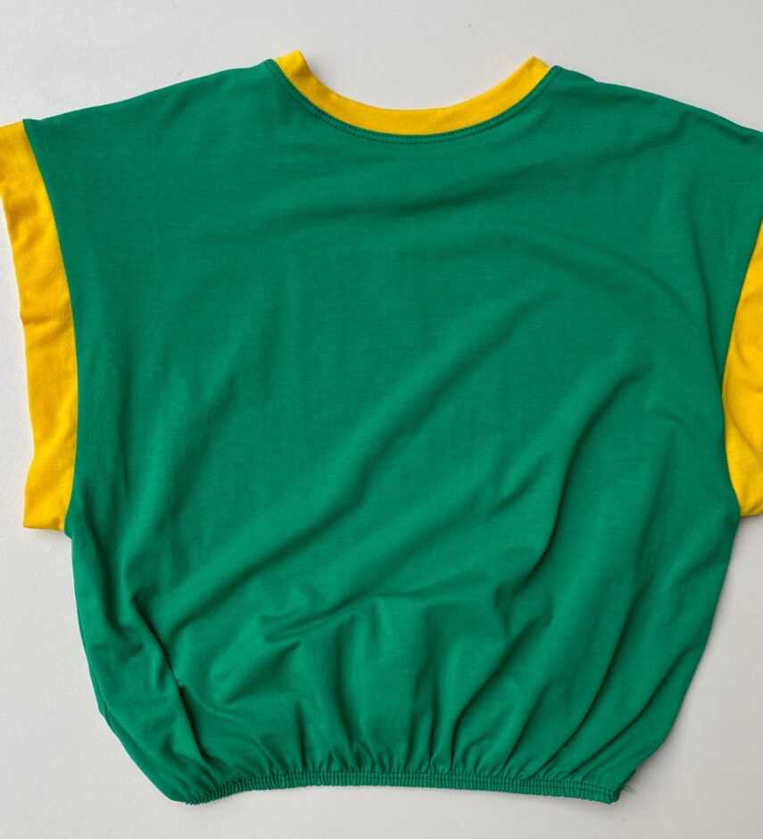 Cropped Feminino sem Bojo Verde e Amarelo - Fernanda Ramos Store