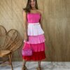 fernandaramosstore com br saia midi com detalhe em plissado rosa e vermelho 1