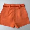 Short Feminino com Detalhe de Amarração Laranja - Fernanda Ramos Store