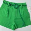 Short Feminino com Detalhe de Amarração Verde Bandeira - Fernanda Ramos Store