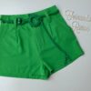 Short Feminino com Detalhe de Amarração Verde Bandeira - Fernanda Ramos Store