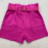 Short Feminino com Detalhe de Cinto Pink - Fernanda Ramos Store