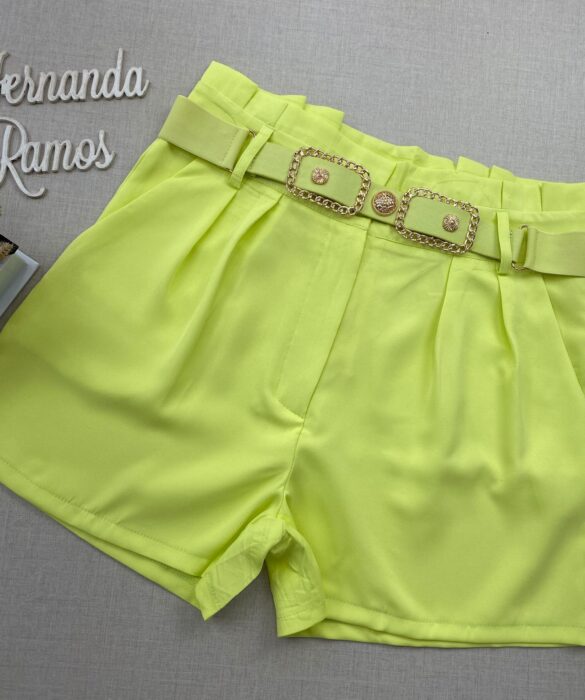 fernandaramosstore com br short feminino com detalhe de cinto verde lima 1