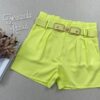 fernandaramosstore com br short feminino com detalhe de cinto verde lima