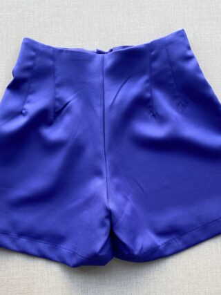 Short Feminino de Alfaiataria Roxo com Detalhe - Fernanda Ramos Store